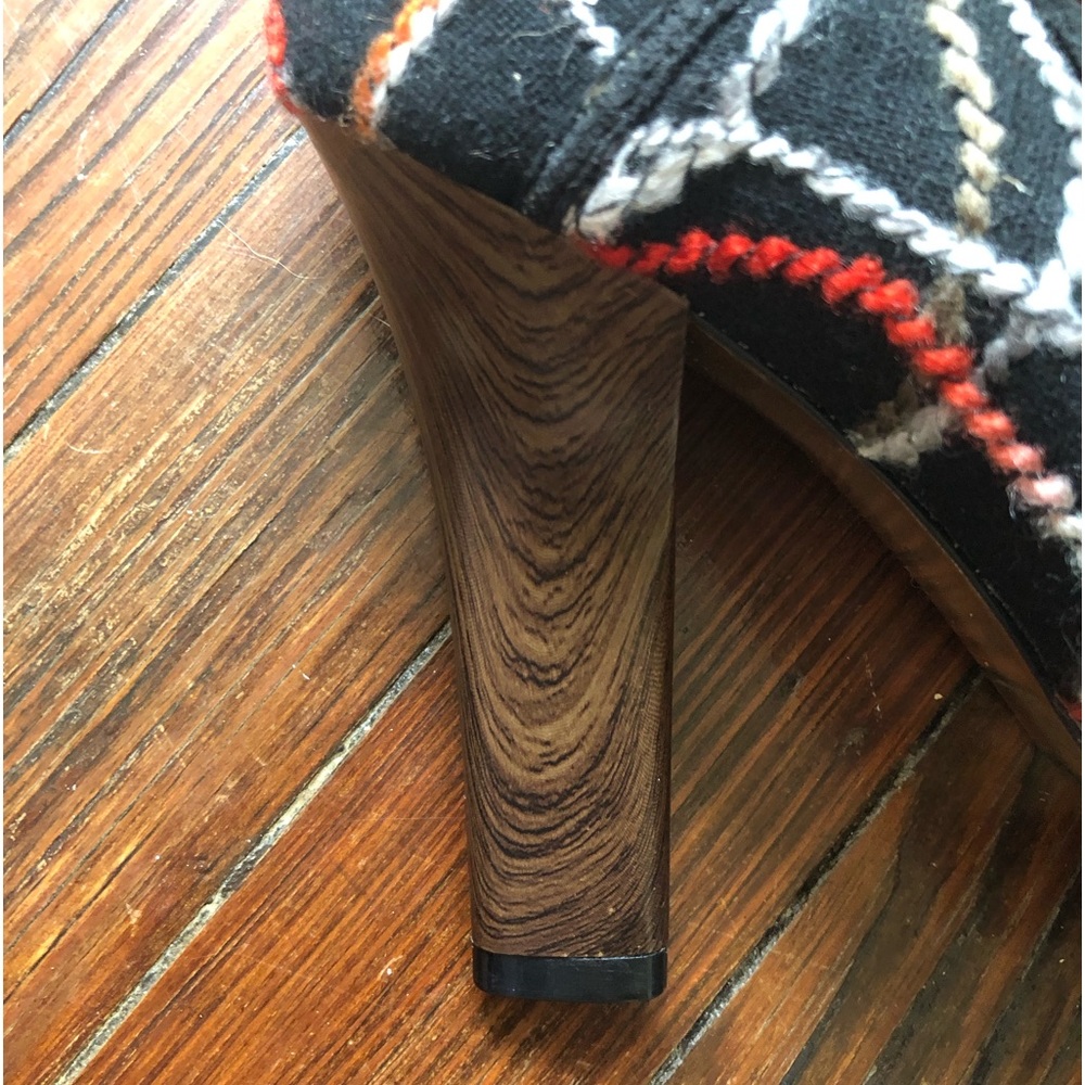 Isabel Toledo Split Toe Multi Colored Platform Kn… - image 7